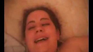 Chubby girl has two cocks to play with