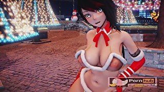 mmd r18 Lupin RubyRose Bikini Santa Outfit sexy bitch anal gape milf 3d hentai