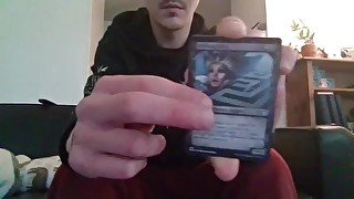 Opening a Pack of Trading Cards