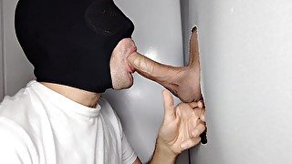 Favorite and very common male of my deep throat, returns to gloryhole after leaving work.