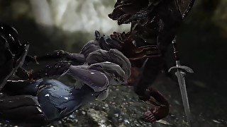 Skyrim Warframe Saryn and rat man