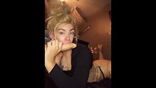 Sexy big dildo sucking and riding onlyfans preview