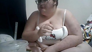 BBW Feedee eats Taco Bell