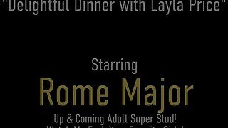 Boobjob Date! Rome Major Deep Fucks Layla Price In Restaurant VIP Zone!