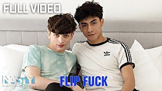 NastyTwinks - Flip Fuck - Zayne Bright and Luca Ambrose flip fuck bareback - Full Free Video