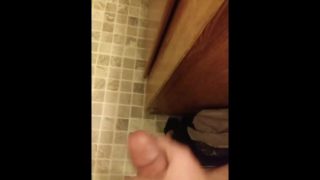 Hard dick jacking off