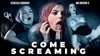 HALLOWEEN PORN "COME SCREAMING" - GHOST FACE - MRBRITAINX  & REBECCA GOODWIN