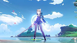 Lynette ryona + ragdoll (English, Japanese) - Genshin Impact