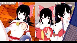 【エロゲーコイカツ！】東方 博麗霊夢3DCGアニメ動画(東方Project)[Hentai Game Koikatsu! Touhou Reimu Hakurei(Anime 3DCG Video)]