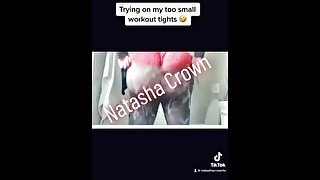 Natasha Crown - Squezzing into too small pants!