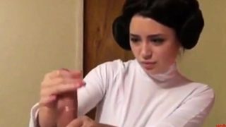 Leia hands, handjob of a princess