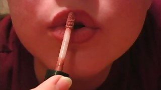 Skinny petite redhead babe strokes a dick and makes it cum