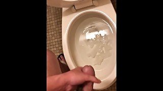 Almost Caught Jerking in a College Bathroom Stall