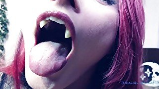 Under the Vampire's Spell (Oral Fixation, Mouth Fetish, Spit Play )