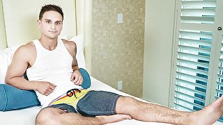 Tattooed European fellas are riding and making out