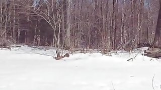 selfbondage in the snow