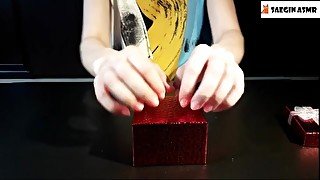 ASMR Царапает и постукивает по подарочным коробкам (БЕЗ РАЗГОВОРОВ) Часть 7