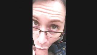 My nerdy gf blowjob compilation