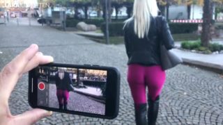 FICKDATE auf der Straße klargemacht  Die krasseste FICK-MICH LEGGINGS aller Zeiten