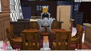 Wolf and Bunny Sims 4 Furry EP. 4