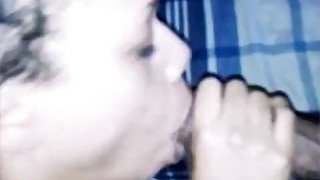 Hot Ebony Sucking Cock with Hard Cumshot