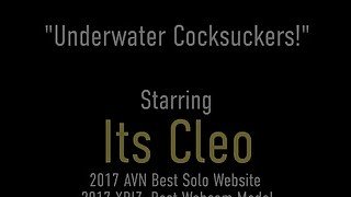 Underwater Cumshot? Annie Knight And Its Cleo Are Cock Sucking Mermaids!