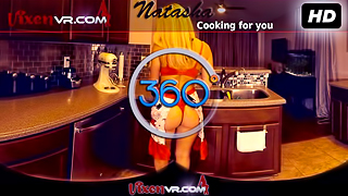 Natasha In The Kitchen Getting Hot