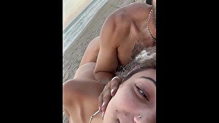 18 year old likes getting creampies on public beach by older men