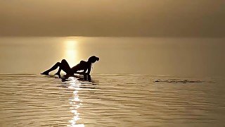 Monika Fox Esthetic Posing In The Sea