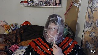 Pvc Rubber Sissy Breathplay And Pillow Hump