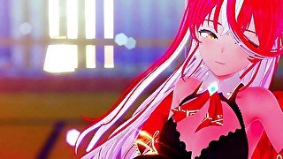 【MMD R18  Hololive/4K】《Houshou Marine (宝鐘マリン)》 ~《Pretty Savage (BLACKPINK)》