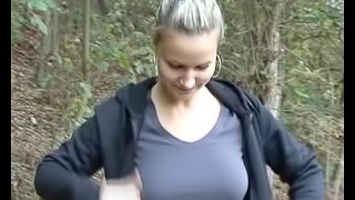 Czech Amateur Gives a Blowjob In Public In POV Vid