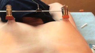 Slave Nippel Breast Torture Stretching Needle