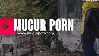 Gina Gerson sex outside in the rain with Mugur