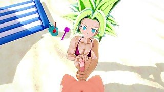 [POV] SEX ON THE BEACH WITH KELFA - DRAGON BALL SUPER POV PORN