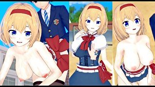 【エロゲーコイカツ！】東方 アリス・マーガトロイド(別ver)3DCG巨乳アニメ動画(東方プロジェクト)[Hentai Game Koikatsu! Alice Margatroid (Anime