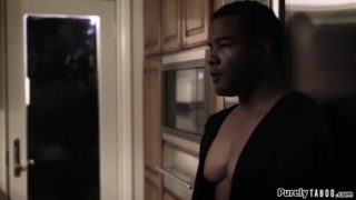 Insecure college teen sucking bfs black dad for his approval