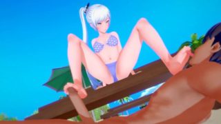 RWBY - Sex with Weiss Schnee - Hentai - Footjob Blowjob