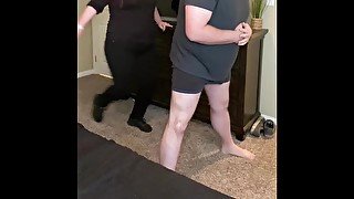 Ballbusting Before Work - Hard Kicks