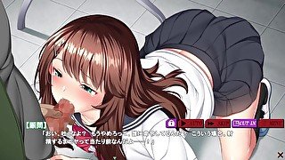 【#01 美〇女優等生が墜ちるまで(体験版)実況】「しっかりしゃぶれ！」陸上部爆乳J〇が顧問に口内射精フェラさせられ・・(モーションアニメーションノベルエロゲー 変態理事長の〇迫調教)