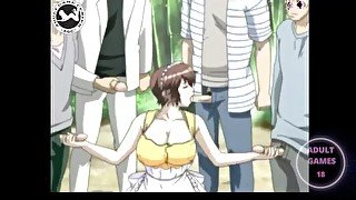 Orgia Hentai en el bosque uncensored