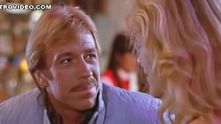 The Almighty Chuck Norris Seduces Hot Susie Hall With Just a Look