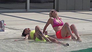 Rough anal group fuck with Kelly Stafford and Megan Inky swallowing