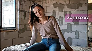 Zoe Foxxy - Quick Fucking In An Abandoned Building; Amateur Action In The Shed