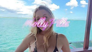 Juicy Squirting Orgasm and a Nice Hard Fuck - Molly Pills - Vacation Sex Tape 4K