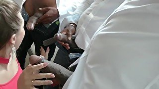 Cum Hungry Paulina Soul Does Interracial 4 BBC Gangbang!