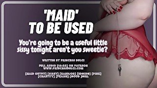 'Maid' to be Used [Sissy][F4M][Chastity][Pink][Dress up][Stockings][Shoes][roleplay][fantasy]