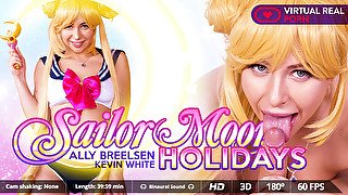 Ally Breelsen Kevin White in Sailor moon holidays - VirtualRealPorn