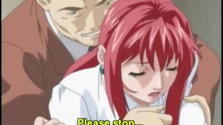 Busty hentai coed coed hot sucking dick and hard fucking in