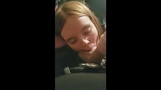 Redhead Cellphone Blowjob